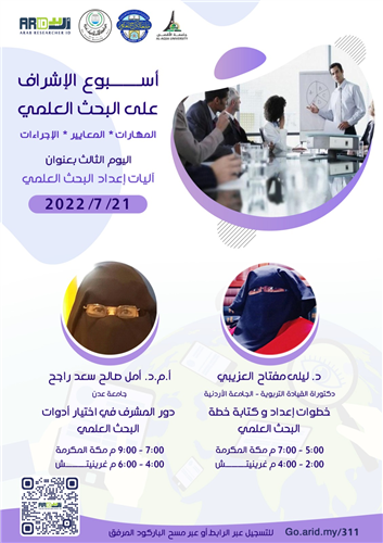 دور المشرف في اختيار ادوات البحث العلمي