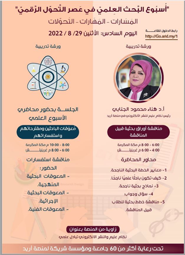 مناقشة أوراق بحثية قبيل المناقشة